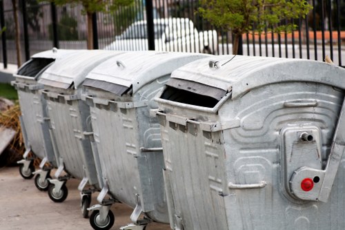 Professional waste removal service in action