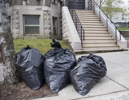 Residents segregating household waste for recycling in Hounslow